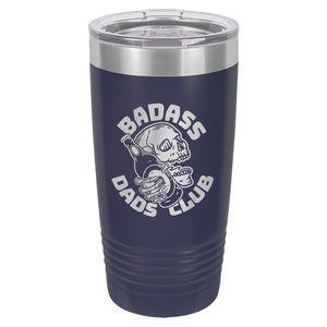 Badass Dads Club Etched Insulated Tumbler & Lid