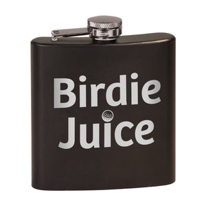 Birdie Juice Matte Black Flask Set with Black Box
