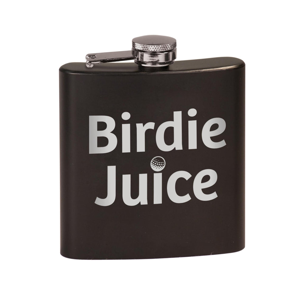 Birdie Juice Matte Black Flask Set with Black Box