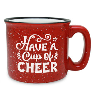Have a Cup of Cheer Etched Ceramic Camp Mug