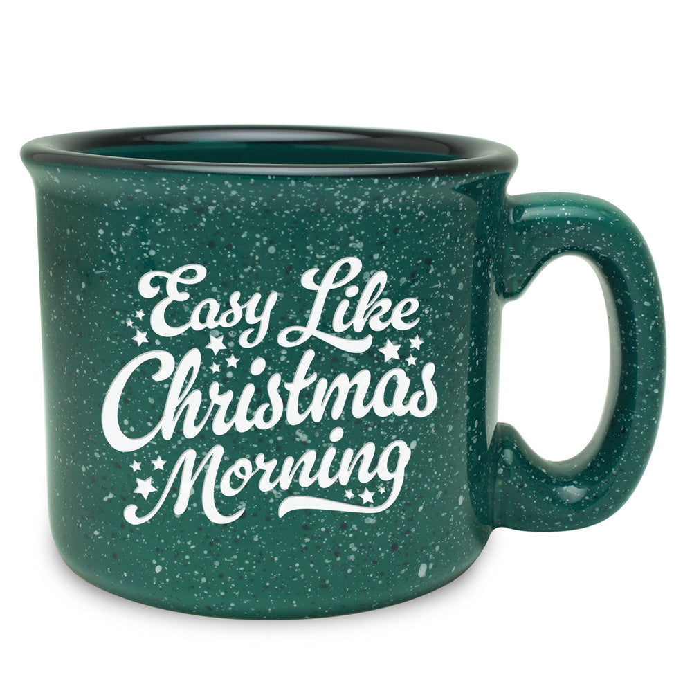 Easy Like Christmas Morning Etched Ceramic Camp Mug