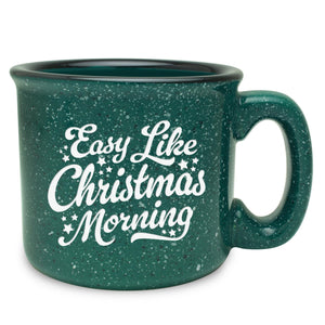 Easy Like Christmas Morning Etched Ceramic Camp Mug
