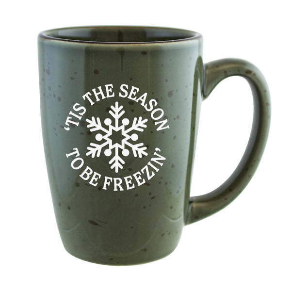Tis the Season to Be Freezin Etched Ceramic Mug