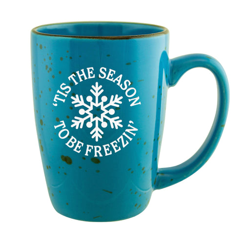 Tis the Season to Be Freezin Etched Ceramic Mug