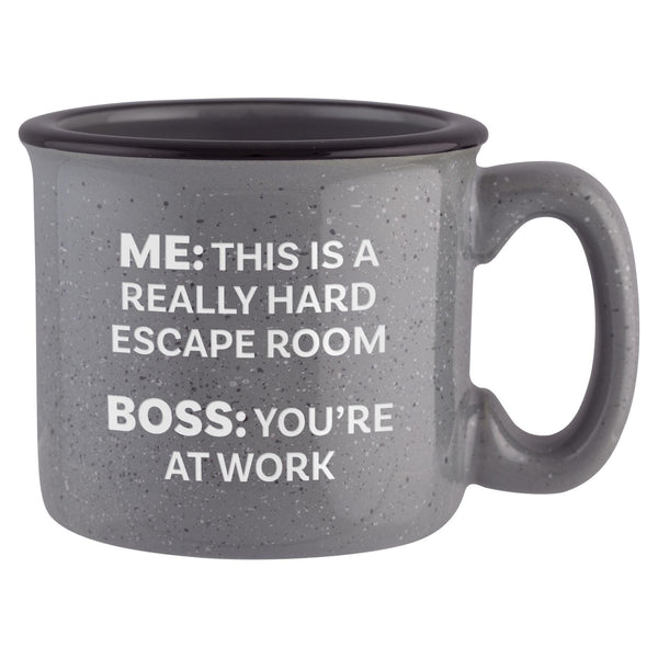 This Is a Really Hard Escape Room Etched Ceramic Camp Mug