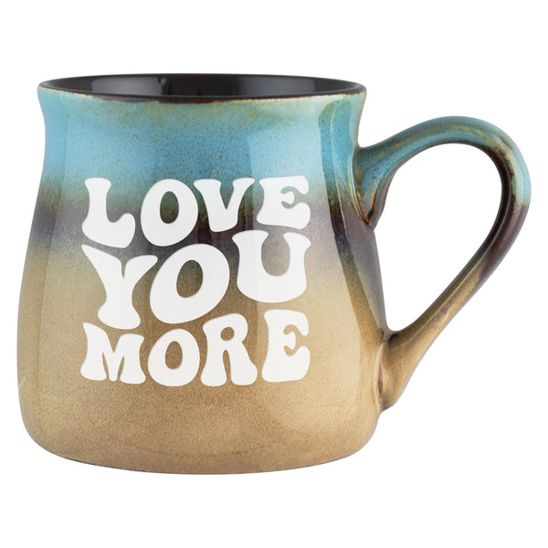 Love You More Etched Ceramic Mug