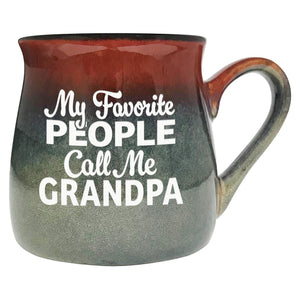 Favorite People Call Me Grandpa Etched Ceramic Mug