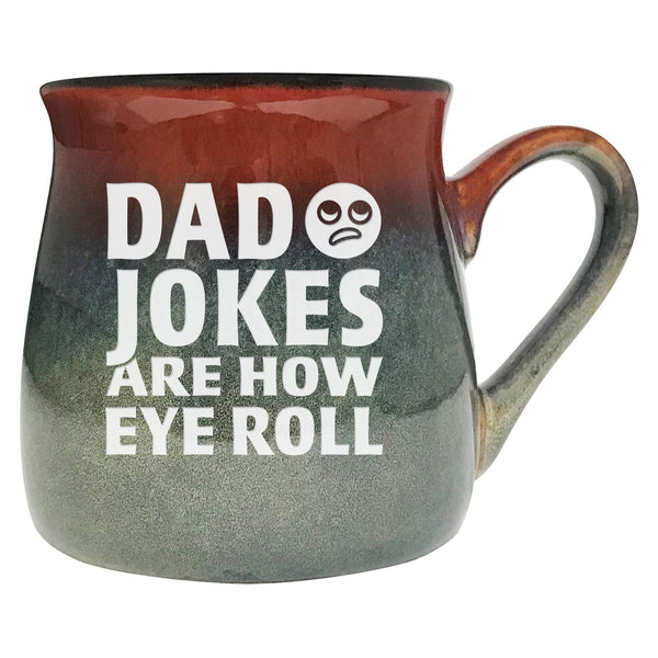 Dad Jokes Are How I Roll Etched Ceramic Mug