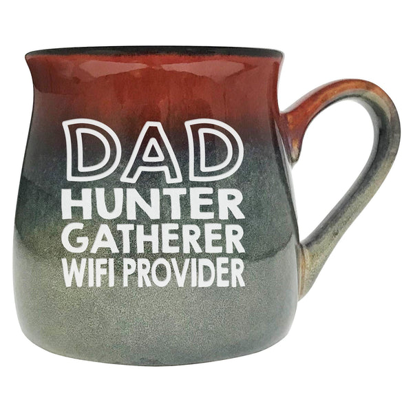 Dad Hunter Gatherer WIFI Provider Etched Ceramic Mug
