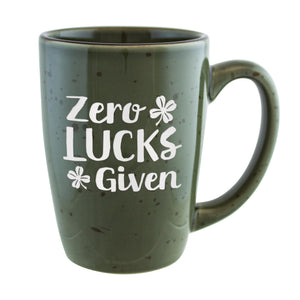 Zero Lucks Given Etched Ceramic Mug