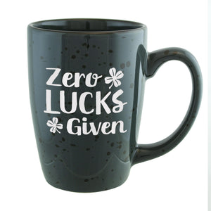 Zero Lucks Given Etched Ceramic Mug