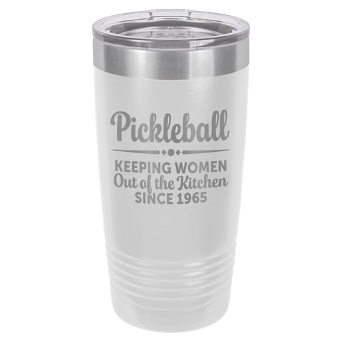 Keeping Women Out of the Kitchen Since 1965 Etched Insulated Tumbler & Lid