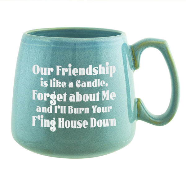 Our Friendship Is Like a Candle Etched Ceramic Mug