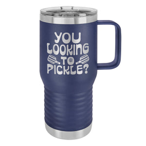 You Looking to Pickle? Etched Insulated Travel Mug