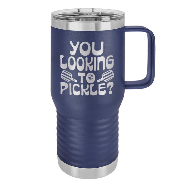 You Looking to Pickle? Etched Insulated Travel Mug