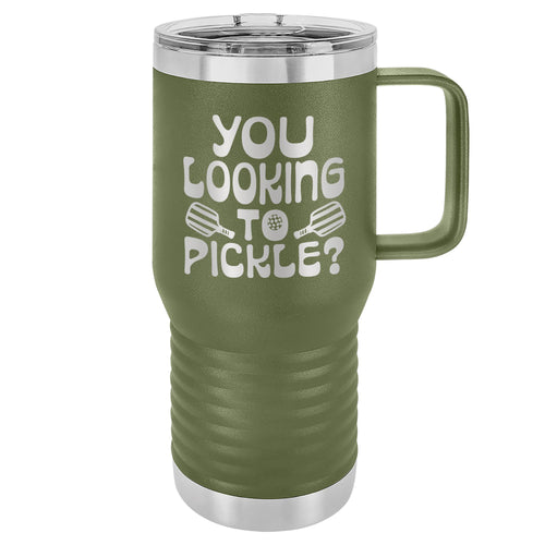 You Looking to Pickle? Etched Insulated Travel Mug