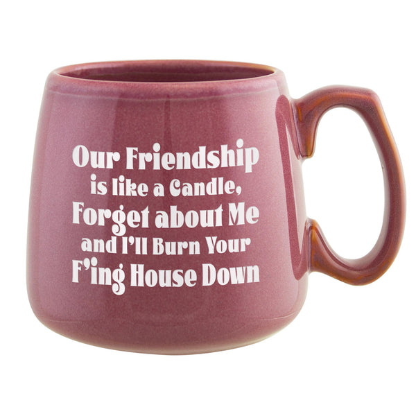 Our Friendship Is Like a Candle Etched Ceramic Mug