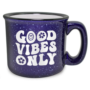 Good Vibes Only Etched Ceramic Camp Mug
