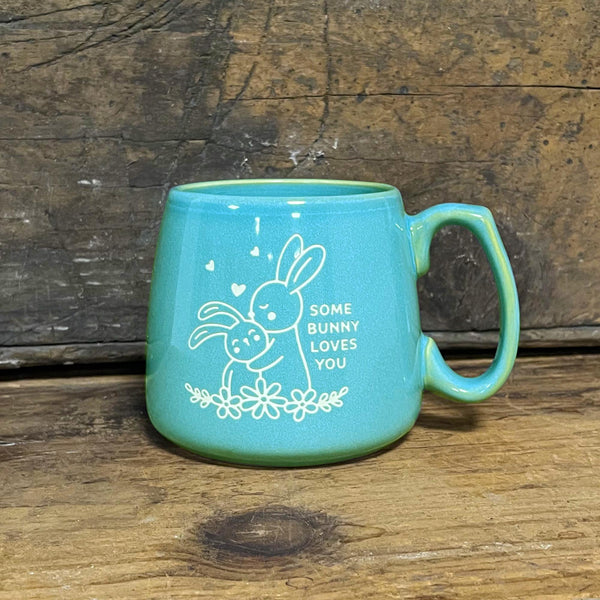 Some Bunny Loves You Etched Ceramic Mug