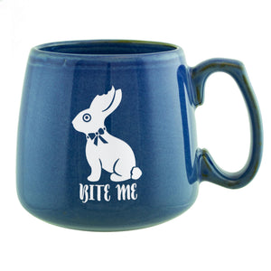 Bite Me Bunny Etched Ceramic Mug