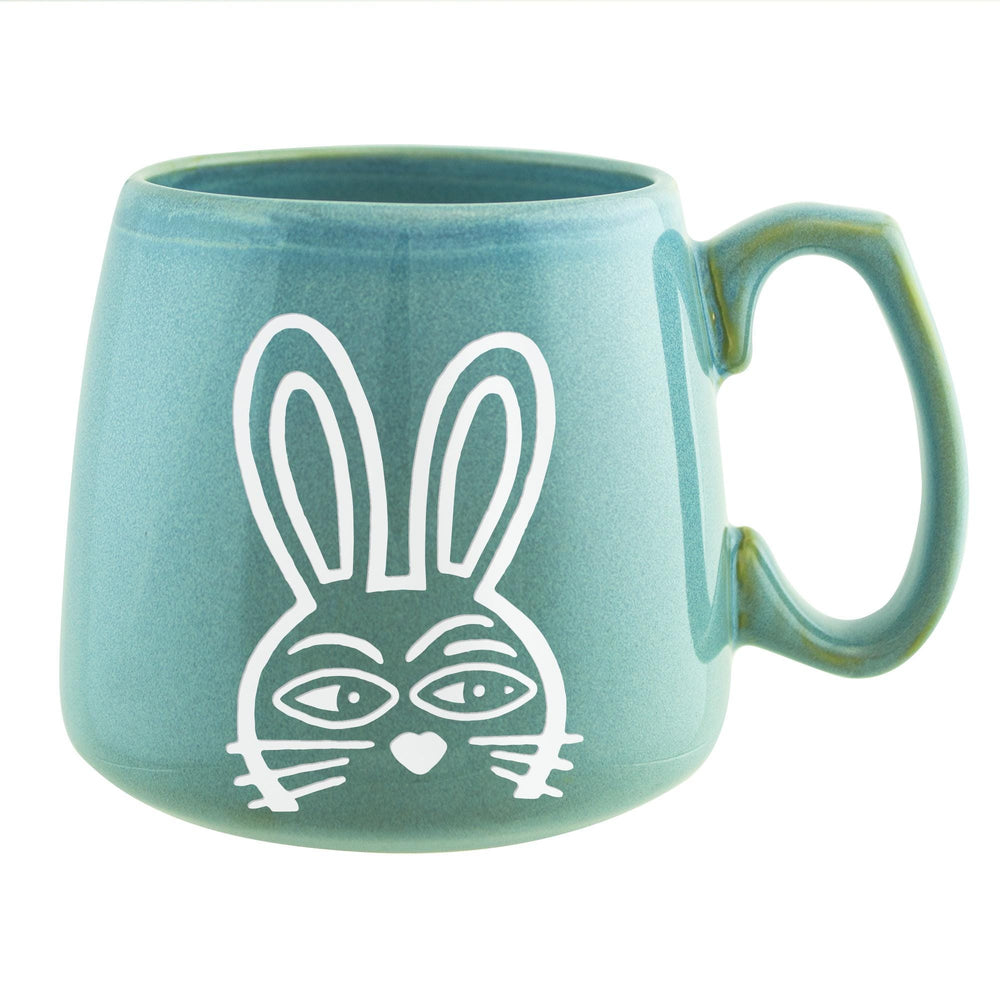 Curious Bunny Etched Ceramic Heirloom Mug