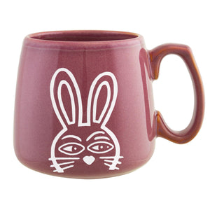 Curious Bunny Etched Ceramic Heirloom Mug