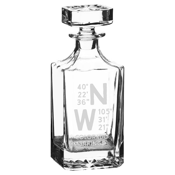 Caps Lat Long 5-Piece Decanter Set