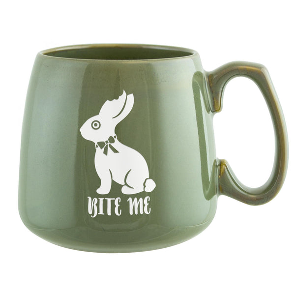 Bite Me Bunny Etched Ceramic Mug