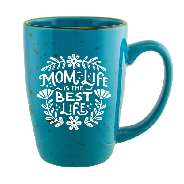 Mom Life Is The Best Life Etched Ceramic Mug