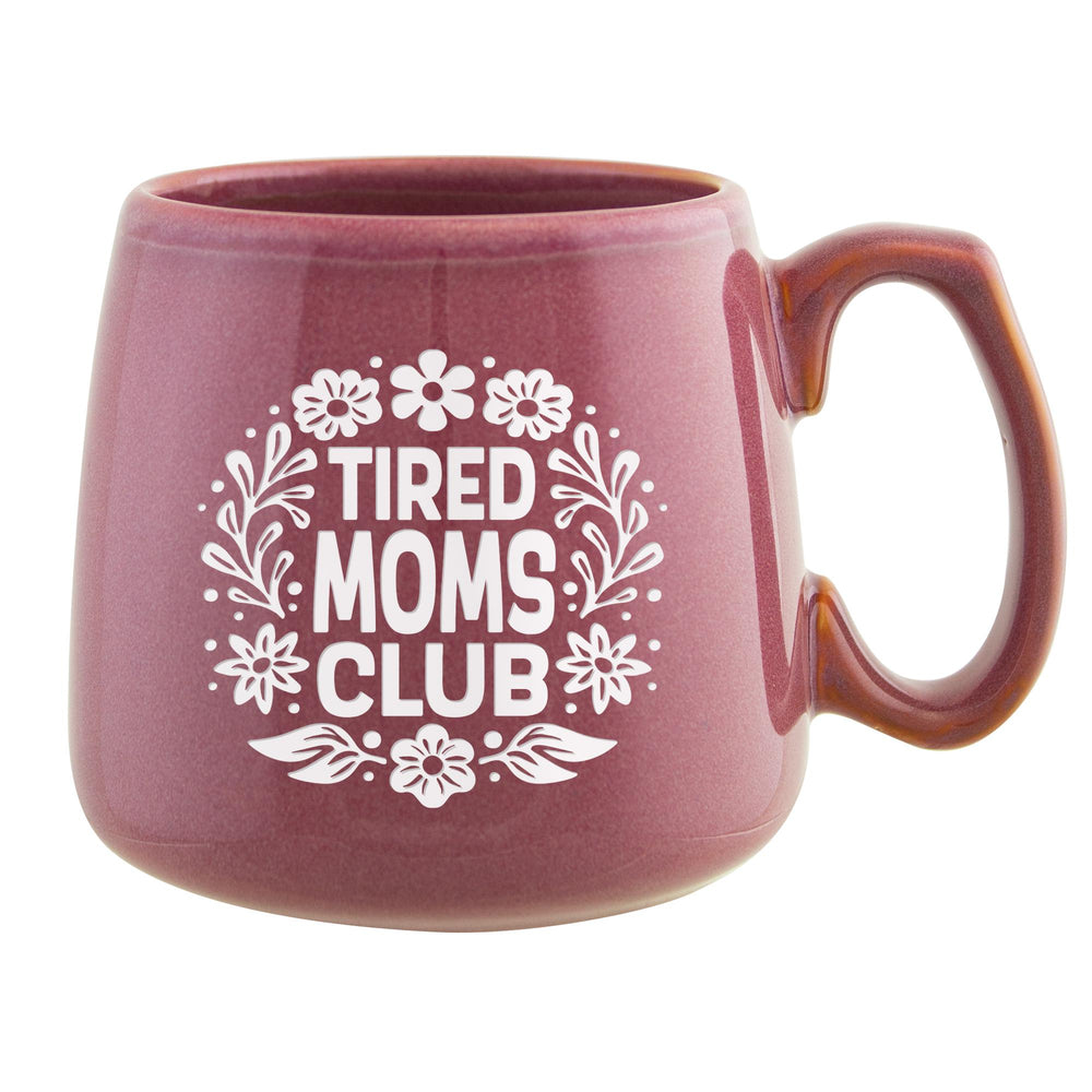 Tired Moms Club Etched Ceramic Mug