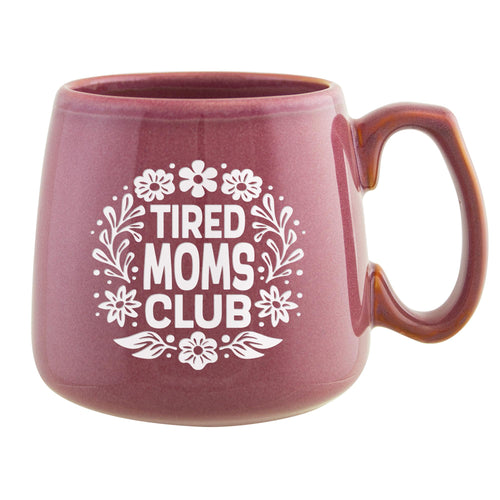 Tired Moms Club Etched Ceramic Mug