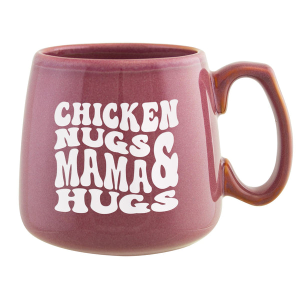 Chicken Nugs & Mama Hugs Etched Ceramic Mug