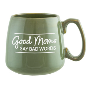 Good Moms Say Bad Words Etched Ceramic Mug