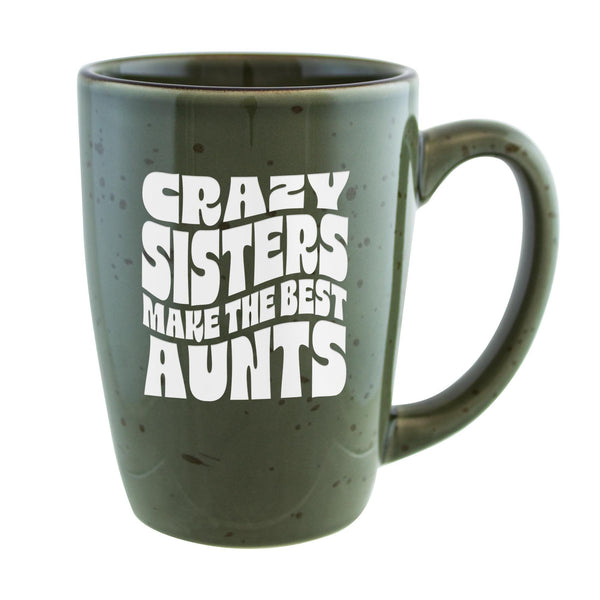 Crazy Sisters Make the Best Aunts Etched Ceramic Mug
