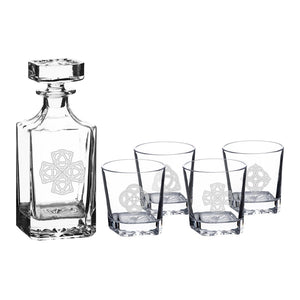 Celtic Knots 5-Piece Decanter Set