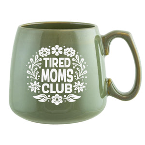Tired Moms Club Etched Ceramic Mug