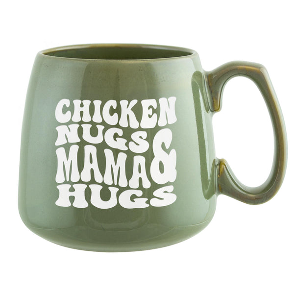 Chicken Nugs & Mama Hugs Etched Ceramic Mug
