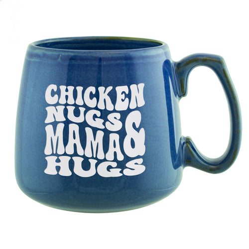 Chicken Nugs & Mama Hugs Etched Ceramic Mug