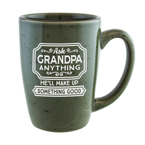 Ask Grandpa Anything Etched Ceramic Mug