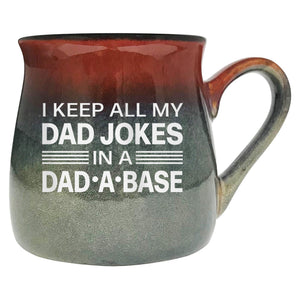 I Keep All My Dad Jokes in a Dad-A-Base Etched Ceramic Mug