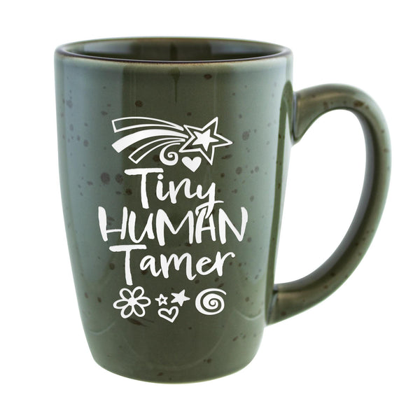 Tiny Human Tamer Etched Ceramic Mug