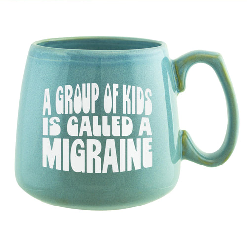 A Group of Kids Is Called a Migraine Etched Ceramic Mug