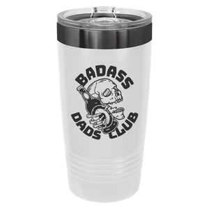 Badass Dads Club Etched Insulated Tumbler & Lid