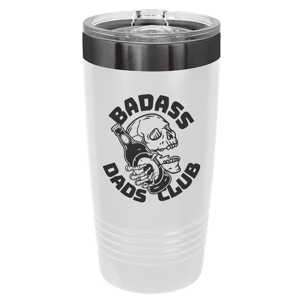 Badass Dads Club Etched Insulated Tumbler & Lid