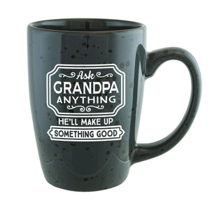 Ask Grandpa Anything Etched Ceramic Mug