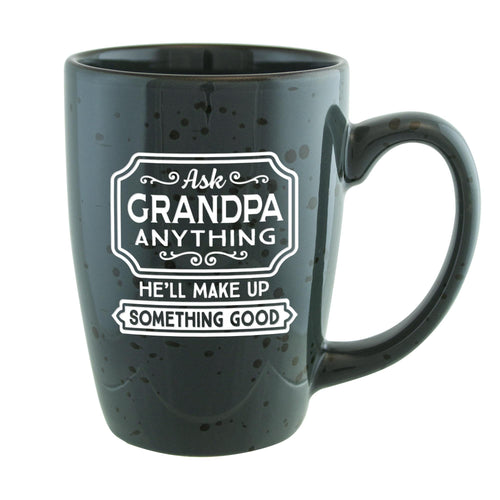 Ask Grandpa Anything Etched Ceramic Mug