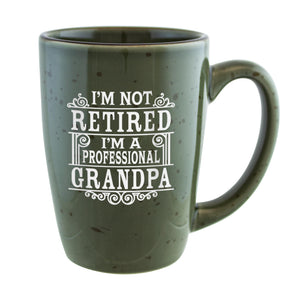 I'm Not Retired, I'm a Professional Grandpa Etched Ceramic Mug