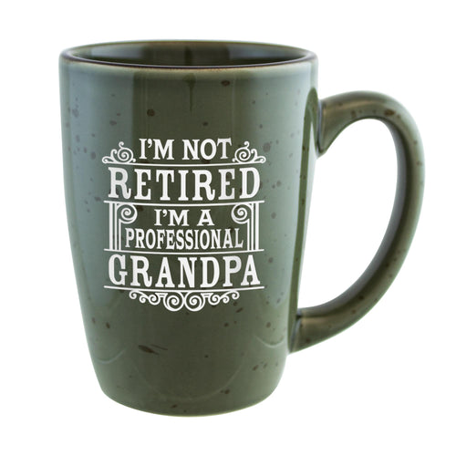 I'm Not Retired, I'm a Professional Grandpa Etched Ceramic Mug