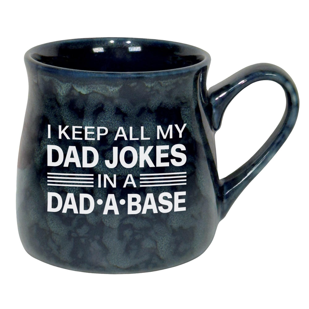 I Keep All My Dad Jokes in a Dad-A-Base Etched Ceramic Mug