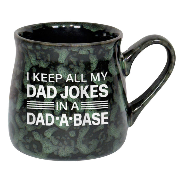 I Keep All My Dad Jokes in a Dad-A-Base Etched Ceramic Mug